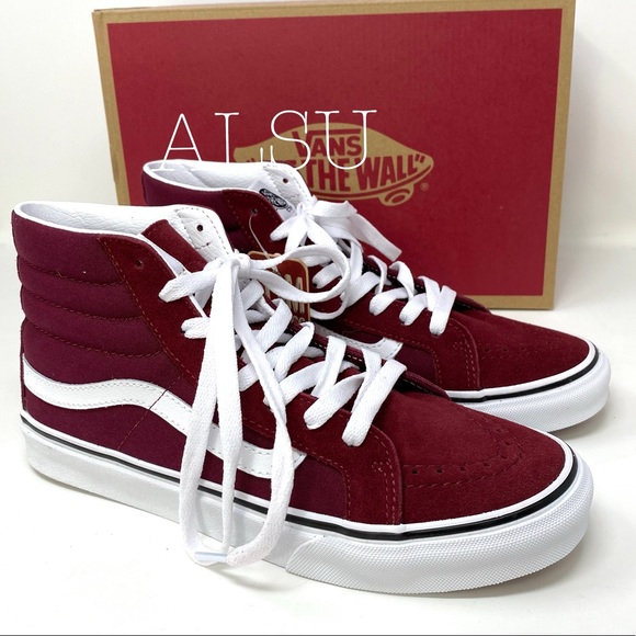 Vans Shoes - VANS SK8- HI Windsor Wine Suede Canvas Women’s